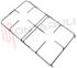Immagine di GRIGLIA 2 FUOCHI FILO 470X263MM. CROMATA IGNIS