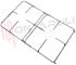 Immagine di GRIGLIA 2 FUOCHI FILO 470X263MM. CROMATA IGNIS