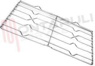 Immagine di GRIGLIA 2 FUOCHI FILO 489X258MM. INOX ARISTON