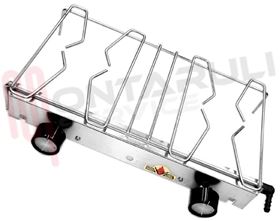 Visualizza i dettagli per GRIGLIA 2 FUOCHI FILO 400X218MM. + RUBINETTI + MANOPOLE SVB Immagine di GRIGLIA 2 FUOCHI FILO 400X218MM. + RUBINETTI + MANOPOLE SVB