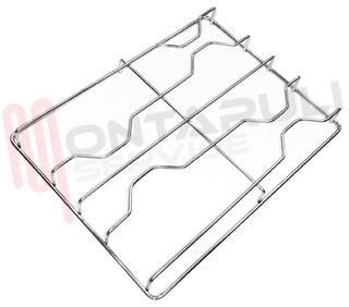 Immagine di GRIGLIA 3 FUOCHI FILO 405X310MM. CROMATA CAMPOMATIC