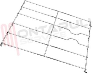 Immagine di GRIGLIA 2 FUOCHI FILO 428X304MM. CROMATA IGNIS