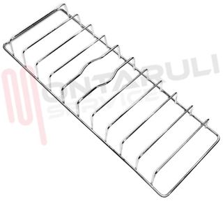 Immagine di GRIGLIA 1 FUOCO FILO 403X140MM. CENTRALE CROMATA SOVRANA