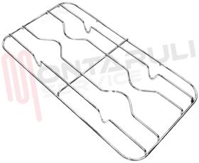 Visualizza i dettagli per GRIGLIA 2 FUOCHI FILO 500X265MM. CROMATA BOMPANI Immagine di GRIGLIA 2 FUOCHI FILO 500X265MM. CROMATA BOMPANI