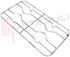 Immagine di GRIGLIA 2 FUOCHI FILO 500X265MM. CROMATA BOMPANI