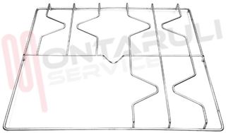Immagine di GRIGLIA 3 FUOCHI FILO 490X426MM. CROMATA ILVE SMEG