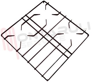 Immagine di GRIGLIA 3 FUOCHI + APPOGGIO PIATTINA 462X453MM MARRONE IGNIS