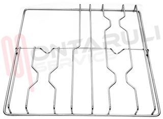Immagine di GRIGLIA 3 FUOCHI+PIASTRA FILO 463X473MM. INOX ELBA