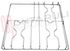 Immagine di GRIGLIA 3 FUOCHI+PIASTRA FILO 463X473MM. INOX ELBA