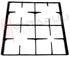 Immagine di GRIGLIA 4 FUOCHI GHISA 460X460MM. REX