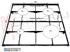 Immagine di GRIGLIA 4 FUOCHI GHISA 460X460MM. REX