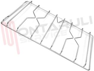 Immagine di GRIGLIA 2 FUOCHI FILO 512X270MM. INOX ZANUSSI - SX