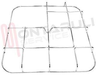 Immagine di GRIGLIA 3 FUOCHI+PIASTRA FILO 475X447MM. CROMATA GASFIRE
