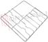 Immagine di GRIGLIA 3 FUOCHI FILO 459X449MM. CROMATA PIOLI BASSI  SMEG
