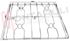 Immagine di GRIGLIA 4 FUOCHI FILO 478X446MM. CROMATA GASFIRE