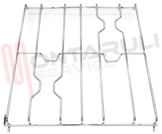 Immagine di GRIGLIA 2 FUOCHI FILO 425X367MM. CROMATA IGNIS
