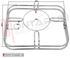 Immagine di GRIGLIA 1 FUOCO FILO 245X212MM. CROMATA NARDI