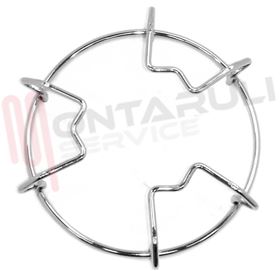 Visualizza i dettagli per GRIGLIA 1 FUOCO FILO D.130MM. CROMATA SMALVIC Immagine di GRIGLIA 1 FUOCO FILO D.130MM. CROMATA SMALVIC