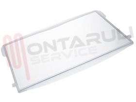 Visualizza i dettagli per RIPIANO IN VETRO CON BORDI IN PLASTICA BIANCO 490X310MM. Immagine di RIPIANO IN VETRO CON BORDI IN PLASTICA BIANCO 490X310MM.