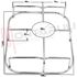 Immagine di GRIGLIA 1 FUOCO FILO 188X237MM. CROMATA JOLLY INOX