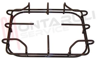 Immagine di GRIGLIA 1 FUOCO FILO 224X176MM. SMALTATA MARRONE STAR