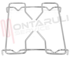 Visualizza i dettagli per GRIGLIA 1 FUOCO FILO 255X180MM. CROMATA CASELLATO Immagine di GRIGLIA 1 FUOCO FILO 255X180MM. CROMATA CASELLATO