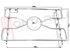 Immagine di GRIGLIA 1 FUOCO FILO 255X180MM. CROMATA CASELLATO