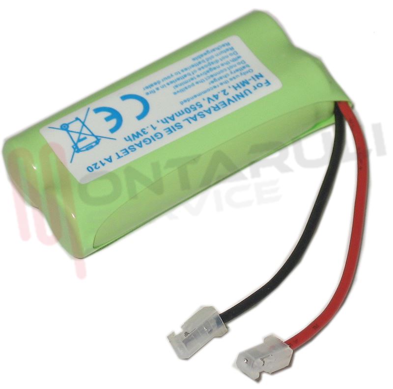 Batteria Ricambio Per Siemens Gigaset A165 – 2,4V 700mAh NiMH