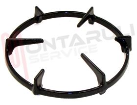 Visualizza i dettagli per GRIGLIA 1 FUOCO GHISA D.210MM. NERA Immagine di GRIGLIA 1 FUOCO GHISA D.210MM. NERA