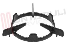 Visualizza i dettagli per GRIGLIA 1 FUOCO GHISA D.121MM. NERA SMEG Immagine di GRIGLIA 1 FUOCO GHISA D.121MM. NERA SMEG