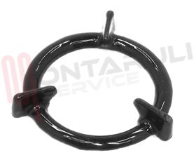 Visualizza i dettagli per GRIGLIA 1 FUOCO GHISA D.96MM. NERA STICE Immagine di GRIGLIA 1 FUOCO GHISA D.96MM. NERA STICE