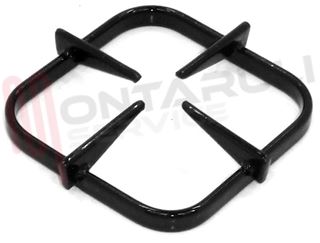 Immagine di GRIGLIA 1 FUOCO GHISA 100X100MM. NERA FARGAS
