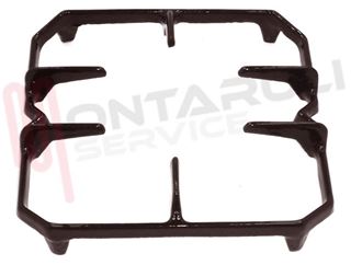 Immagine di GRIGLIA 1 FUOCO GHISA 200X200MM. MARRONE LIGMAR