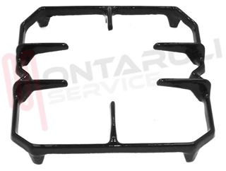 Immagine di GRIGLIA 1 FUOCO GHISA 200X200MM. NERA LIGMAR