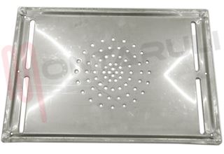 Immagine di SCHIENALE DEFLETTORE FORNO 443X313MM. ACCIAIO INOX SMEG