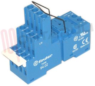 Immagine di ZOCCOLO A VITE PER RELE' SERIE 55-85 1-2 SCAMBI TYPE 94.02