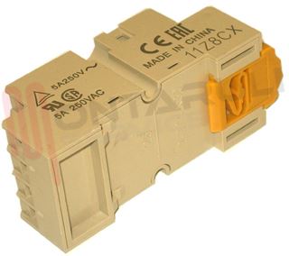 Immagine di ZOCCOLO A VITE PER RELE' MY4 C/TERMINALE P/FONDOQ. GUIDA DIN