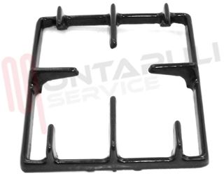 Immagine di GRIGLIA 1 FUOCO GHISA 180X150MM. NERA GLEMGAS