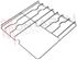 Immagine di GRIGLIA IN FILO 3 FUOCHI + PIASTRA 458X455X39MM.