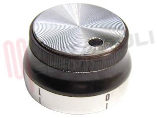 Immagine di MANOPOLA PIASTRA MARRONE D.6MM.