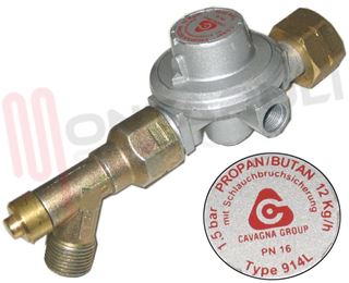 Immagine di RIDUTTORE GAS + VALVOLA SICUREZZA 12KG/1,5B -I-GR-