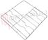 Immagine di GRIGLIA 3 FUOCHI FILO 449X459MM. SMEG PIOLI ALTO-BASSO