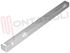 Immagine di MANIGLIA FRIGO INCASSO INF.DX - SUP.SX BIANCA 590X40MM.