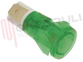 Visualizza i dettagli per SPIA LUMINOSA VERDE 230V FORO Ø13MM. Immagine di SPIA LUMINOSA VERDE 230V FORO Ø13MM.