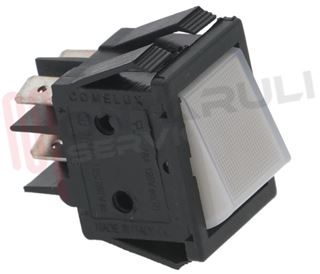 Immagine di PULSANTE BIPOLARE LUMINOSO 16A 250V BIANCO