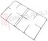 Immagine di GRIGLIA 2 FUOCHI FILO 430X260MM. CROMATA IGNIS