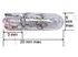 Immagine di LAMPADA MINIATURA 12V 100MA T5WB 5X20 ZOCCOLO IN VETRO