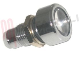 Visualizza i dettagli per PORTA LED CON LENTE 5MM CROMATO Immagine di PORTA LED CON LENTE 5MM CROMATO