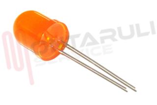 Immagine di LED 10MM ORANGE ARANCIO 3V DIFF. 8MCD 10