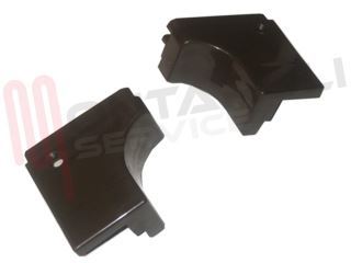 Immagine di KIT TERMINALE MANIGLIA FORNO MARRONE SX+DX CF.2PZ. (SX-92940